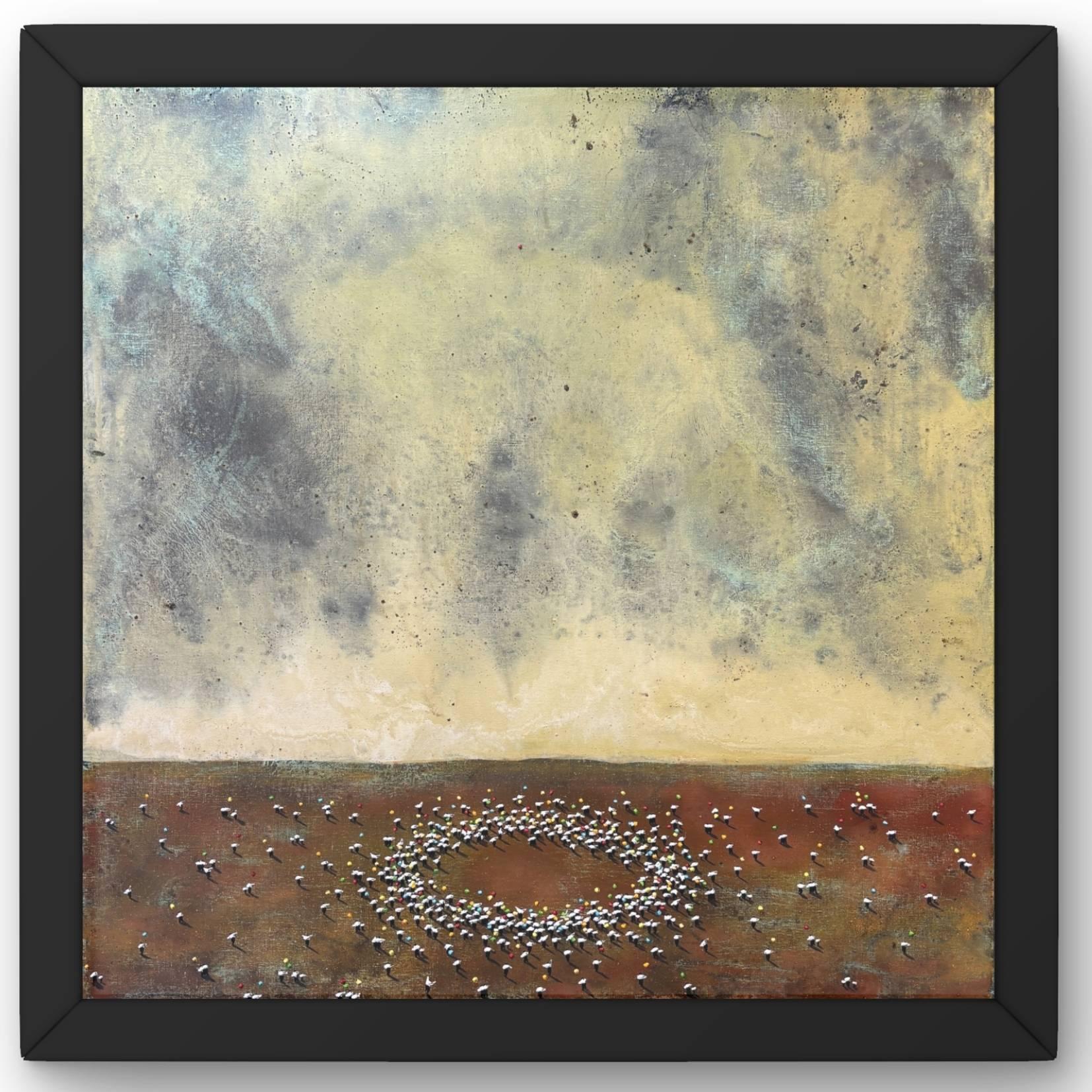 Lanbroa - Contemporary Painting by Alberto Letamendi