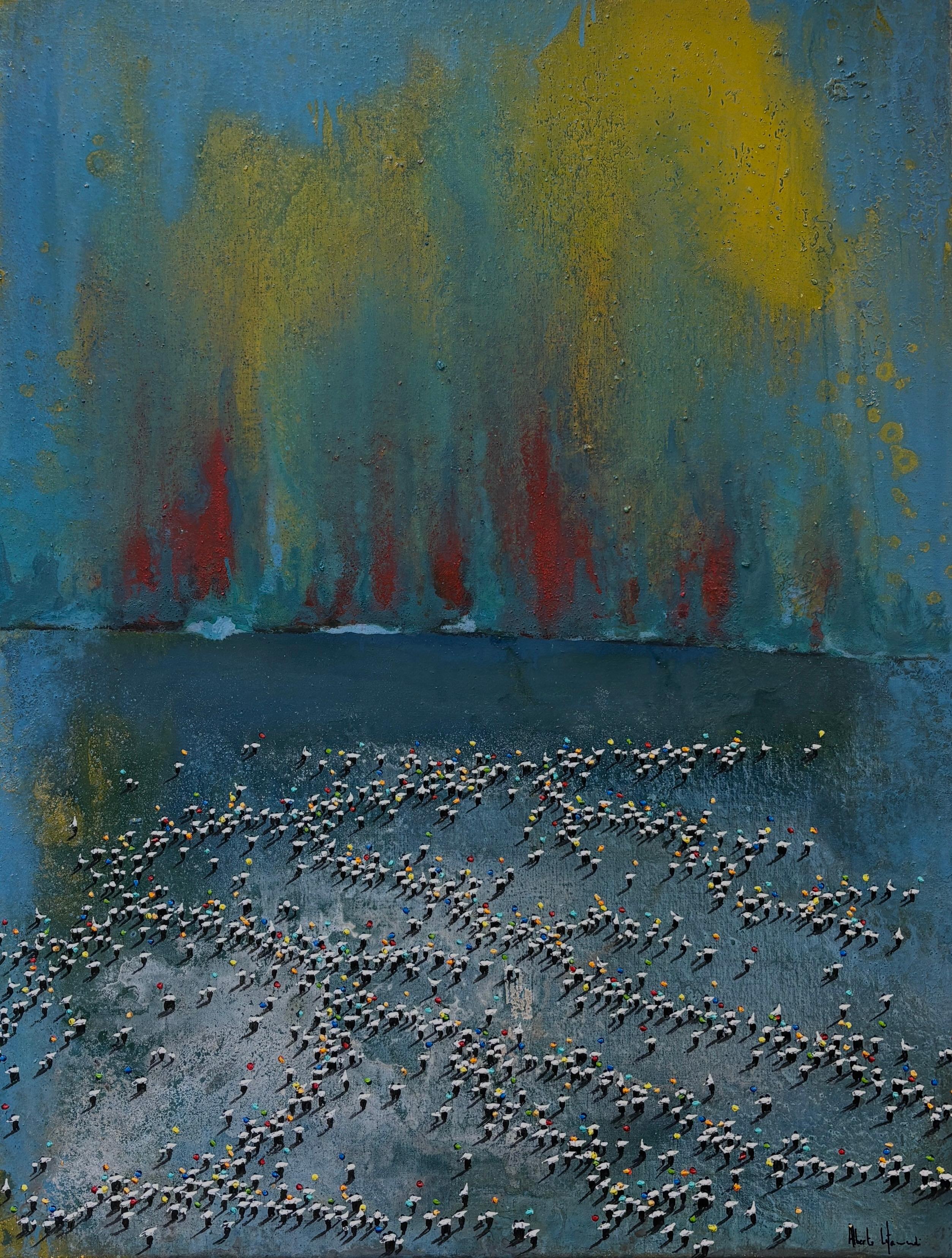 This painting is from Alberto Letamendi's latest body of work, which will be presented on September 24, 2026, at OA Fine Art Gallery, Rive Gauche, as part of the exhibition "OREKA."

Oreka, the Basque word for "balance," is not only the title of