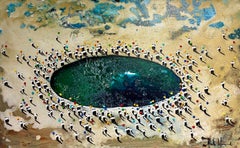 Ur Sakona I (Deep Waters), Acrylic Mixed Media Painting, Contemporary
