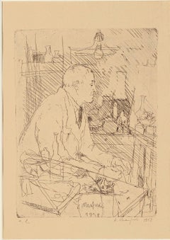 Portrait of Giorgio Morandi in his Studio - 1958