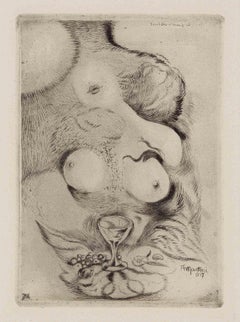 Bankett der Liebe - Radierung von Alberto Martini - 1917