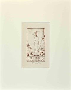Ex Libris - Giorgio Balbi - Acquaforte di Alberto Martini - Metà del XX secolo