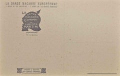 Der europäische Macabre-Tänzer N.1  Lithographie von A. Martini – 1915