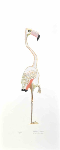 Flamingo - Lithograph by Alberto Mastroianni - 1970s