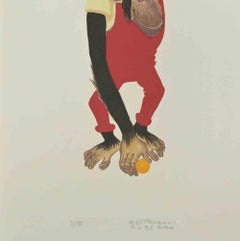 Monkey, lithographie d'Alberto Mastroianni, années 1970