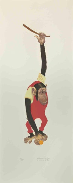 Mono - Litografía de Alberto Mastroianni - Años 70