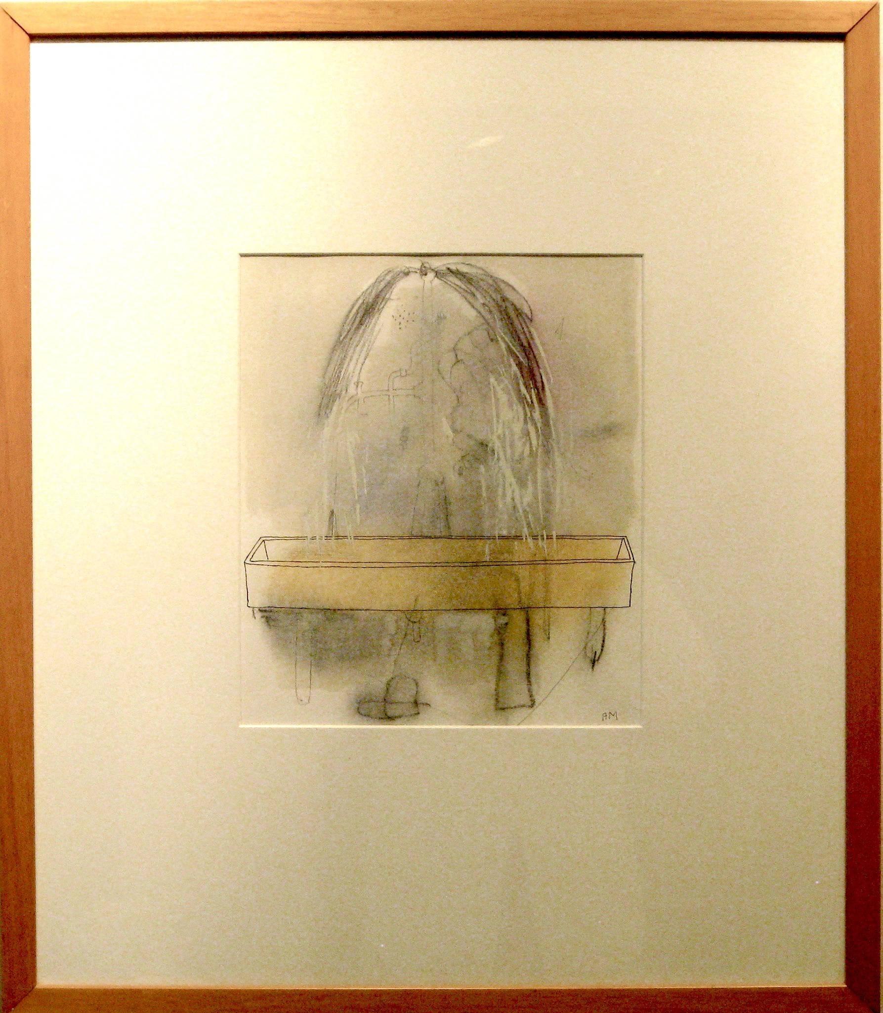 Alberto Mijangos Abstract Painting - Mixed Media on Paper -- Chones Series