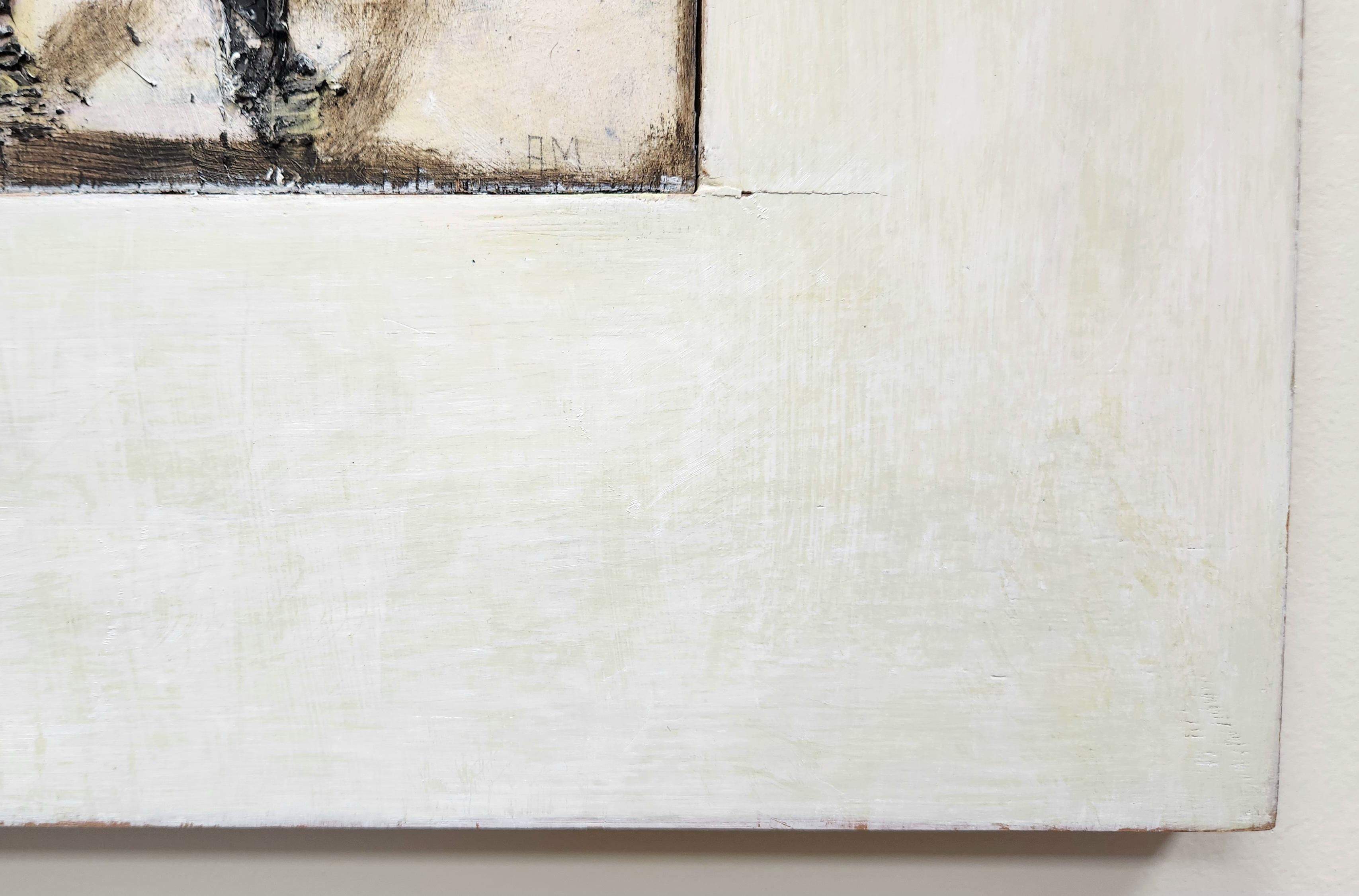 Pittura a tecnica mista su tavola -- Cappy's No. 1 - Mixed Media Art Astratto di Alberto Mijangos
