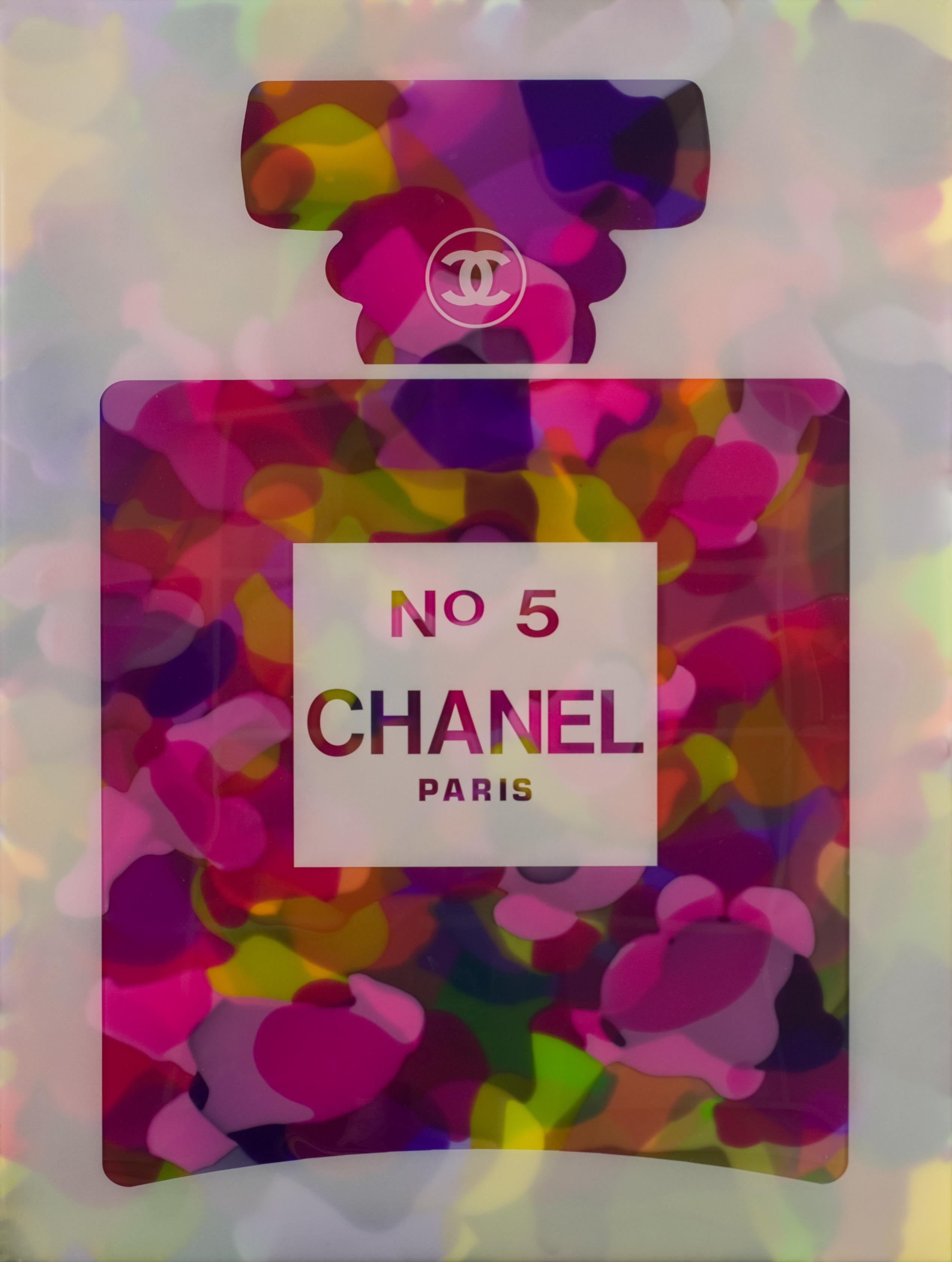 Alberto Murillo Abstract Painting - Chanel #5 multicolor