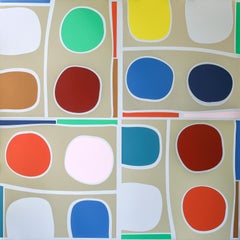 Ohne Titel - Alberto Murillo Abstrakte Gemälde Dots Geometrisch