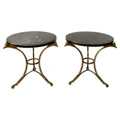 Alberto Orlandi Pair of Neoclassical Style Italian Gueridon Tables