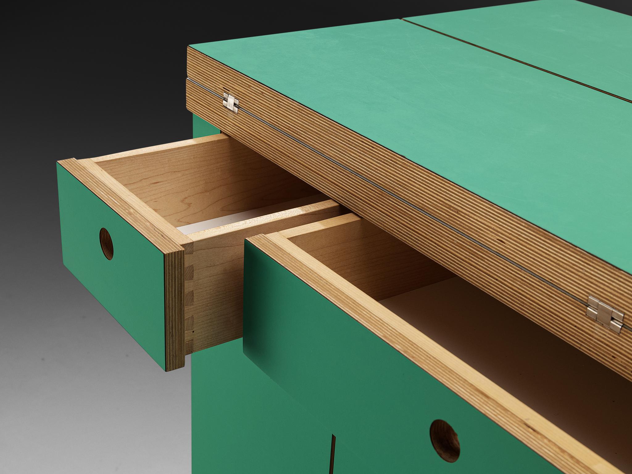Alberto Paoli Drop-leaf Kitchen Island or Worktable For Sale 4
