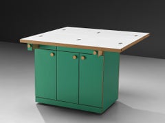 Alberto Paoli Drop-leaf Kitchen Island or Worktable