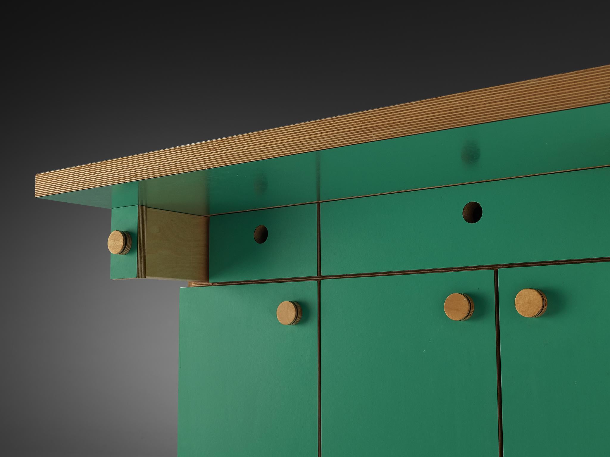 Alberto Paoli Drop-leaf Kitchen Island or Worktable For Sale 1