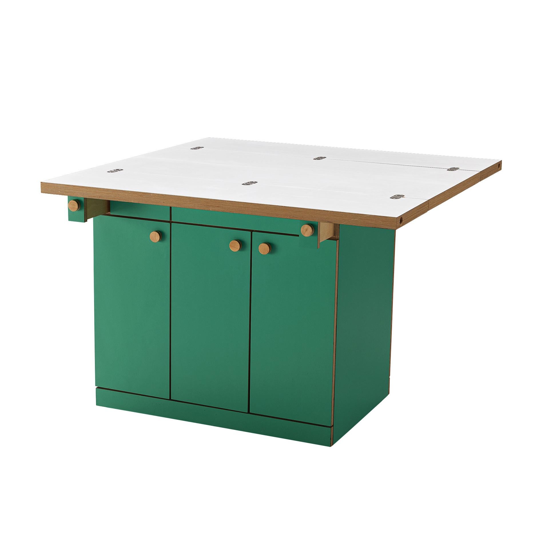 Alberto Paoli Drop-leaf Kitchen Island or Worktable For Sale
