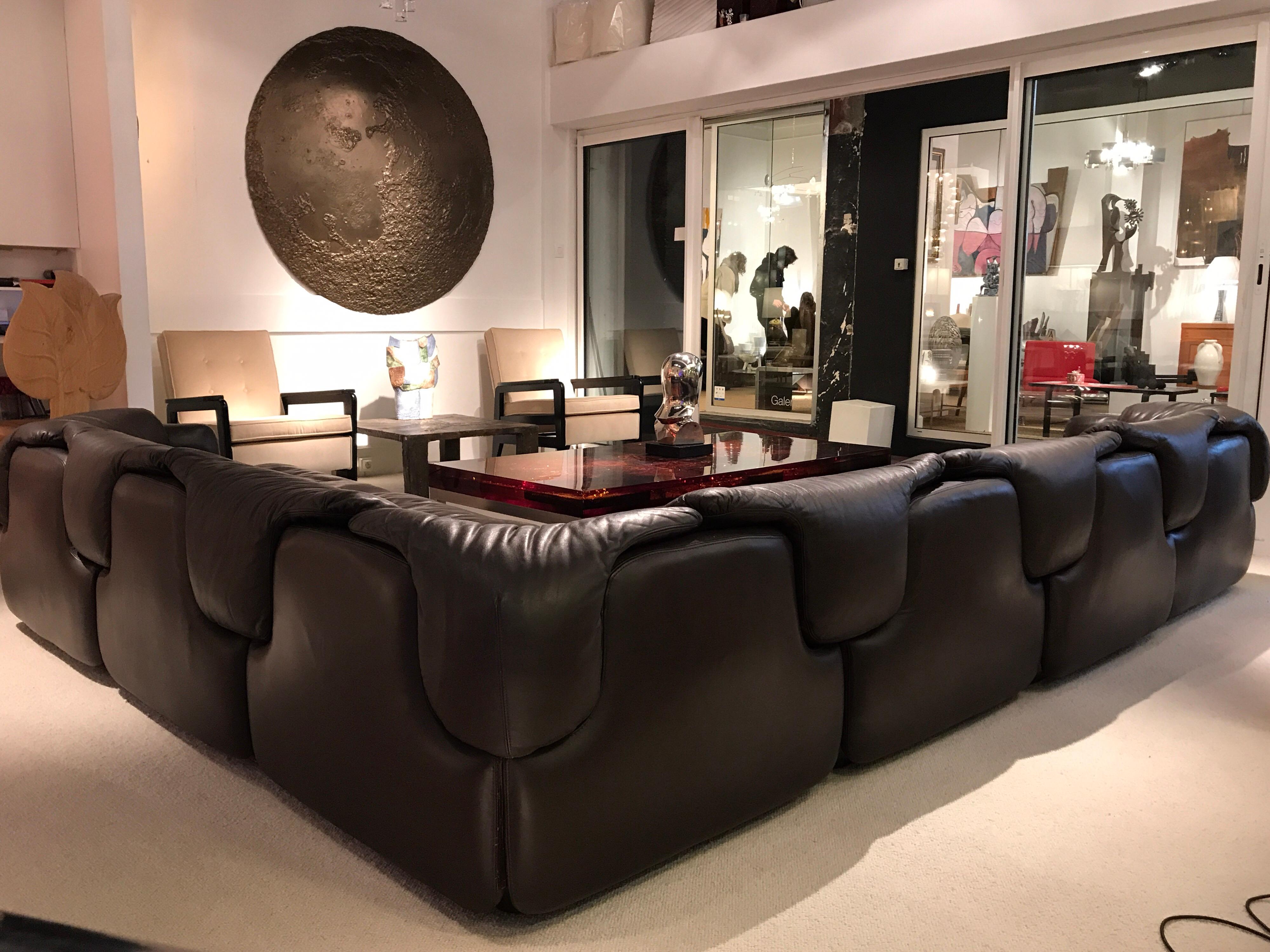 Alberto Roselli Leather Modular Sofa 2