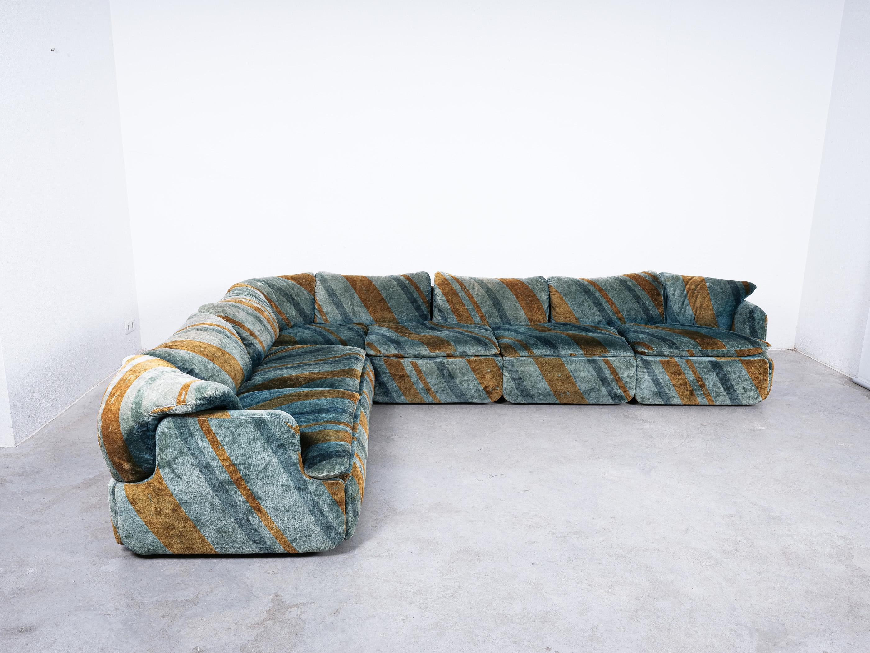 Alberto Rosselli Corner Sofa For Saporiti 'Confidential', Italy 1970 3