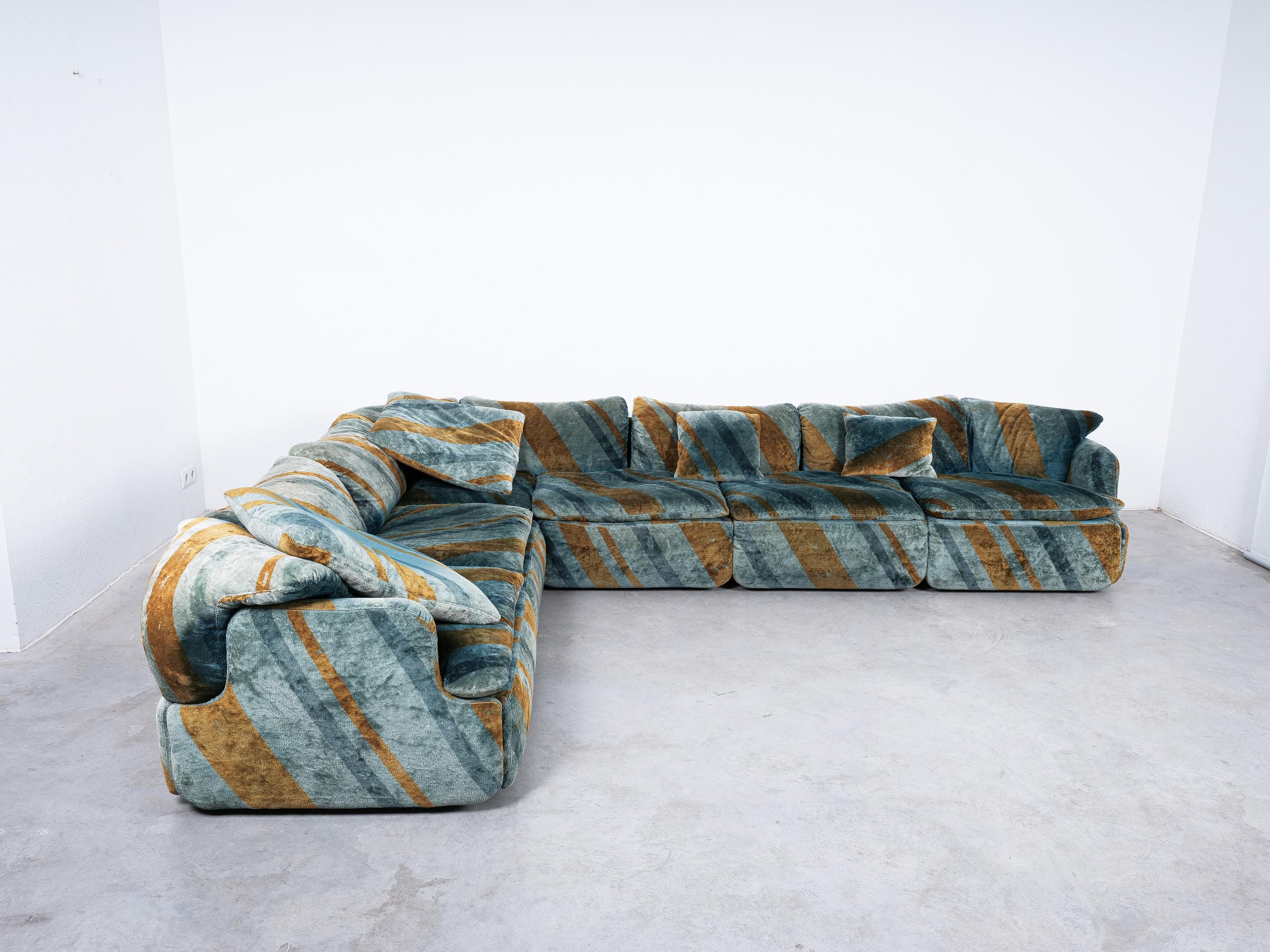 Alberto Rosselli Corner Sofa For Saporiti 'Confidential', Italy 1970 4