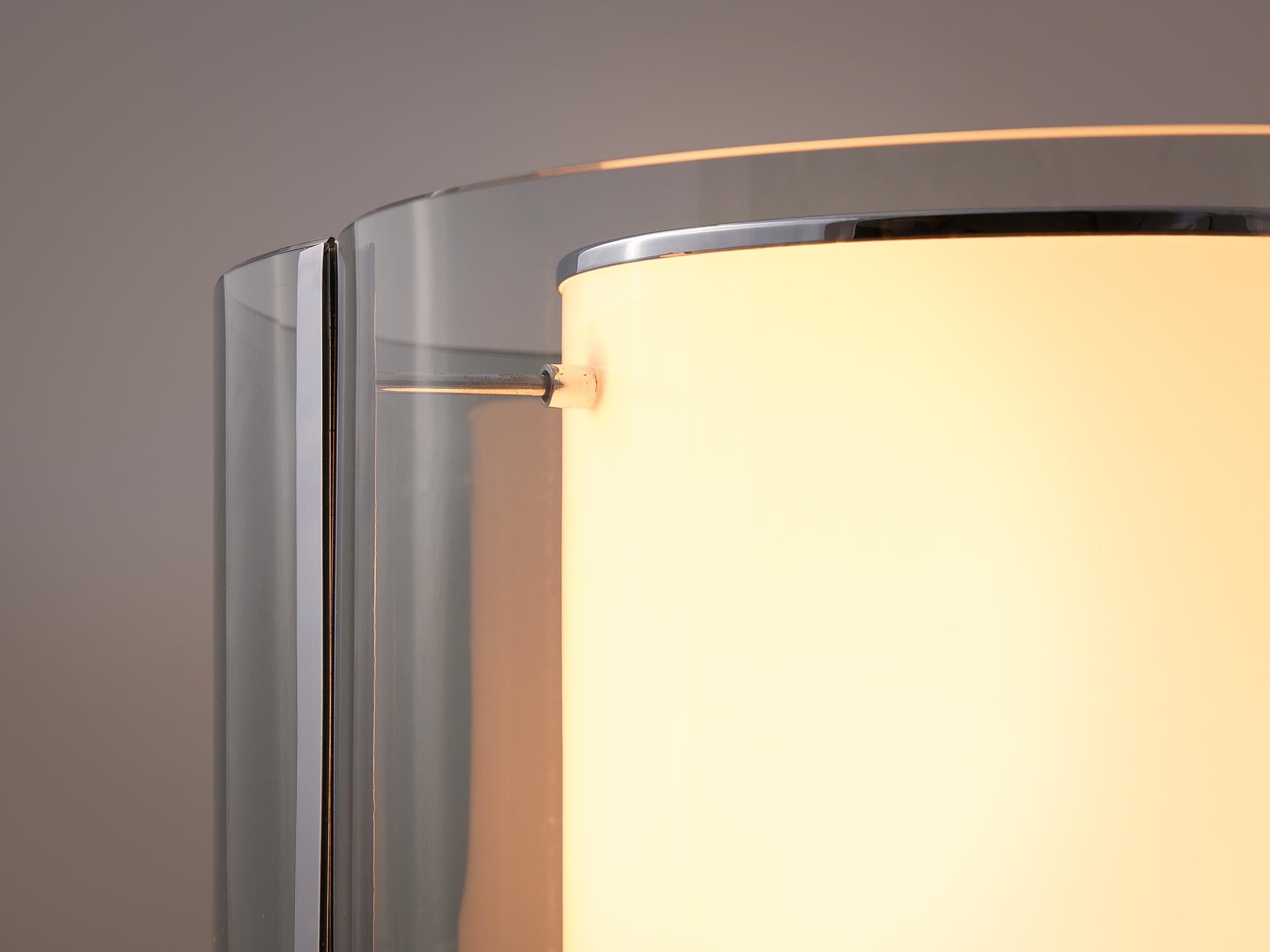 Mid-Century Modern Alberto Rosselli for Fontana Arte Table Lamp in Crystal Glass