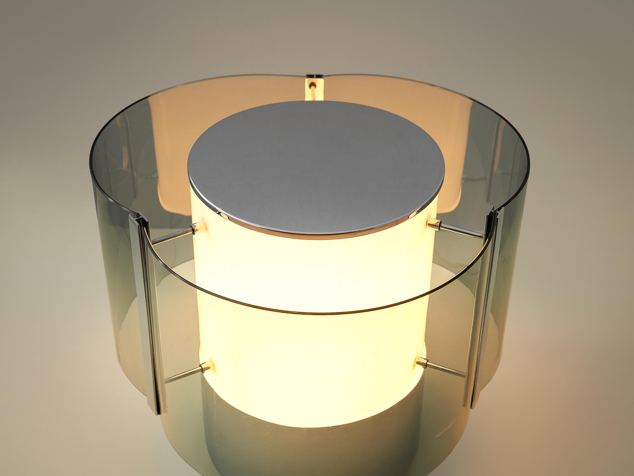 Italian Alberto Rosselli for Fontana Arte Table Lamp in Crystal Glass  For Sale
