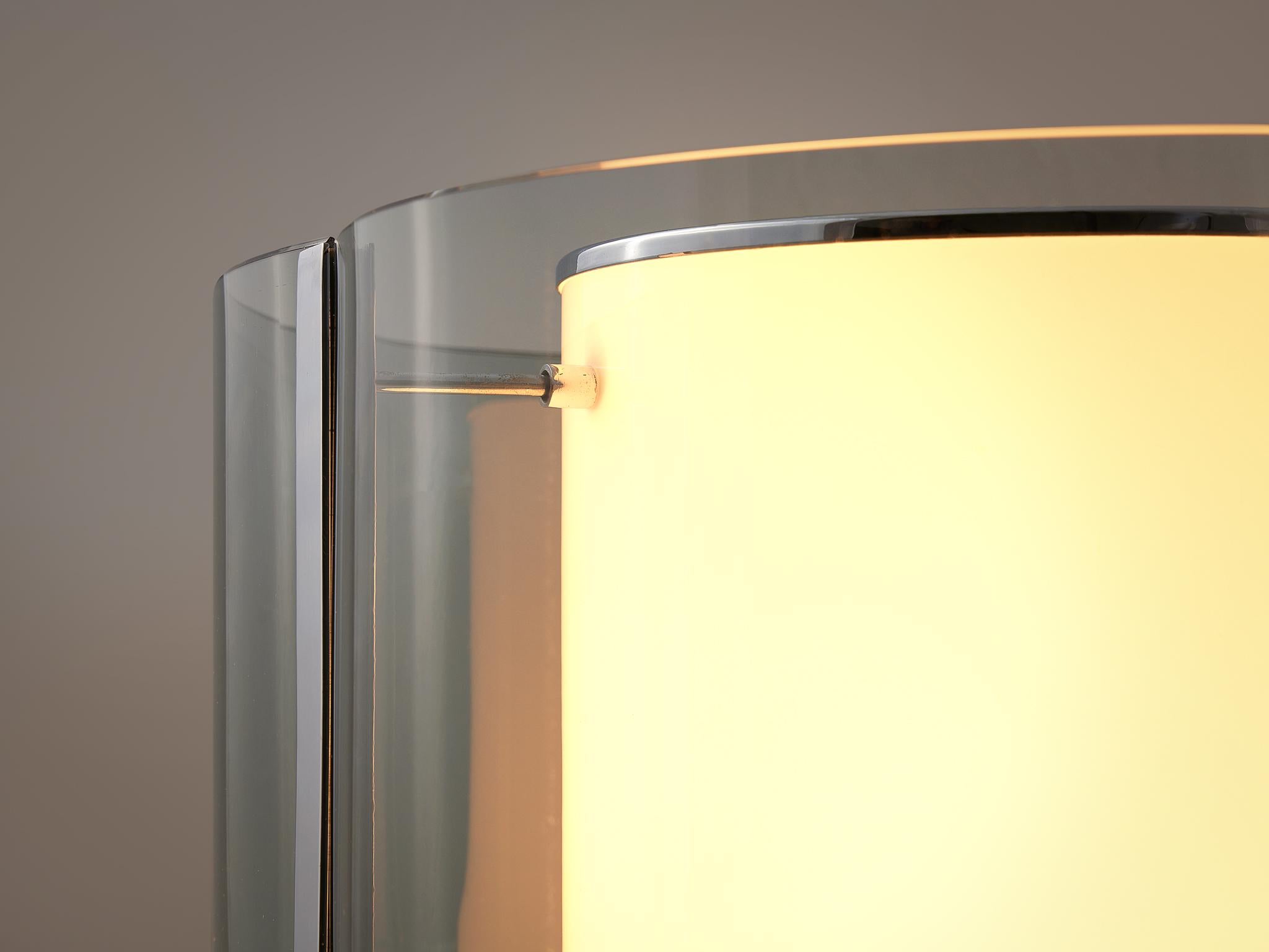 Alberto Rosselli for Fontana Arte Table Lamp in Crystal Glass  In Good Condition For Sale In Waalwijk, NL