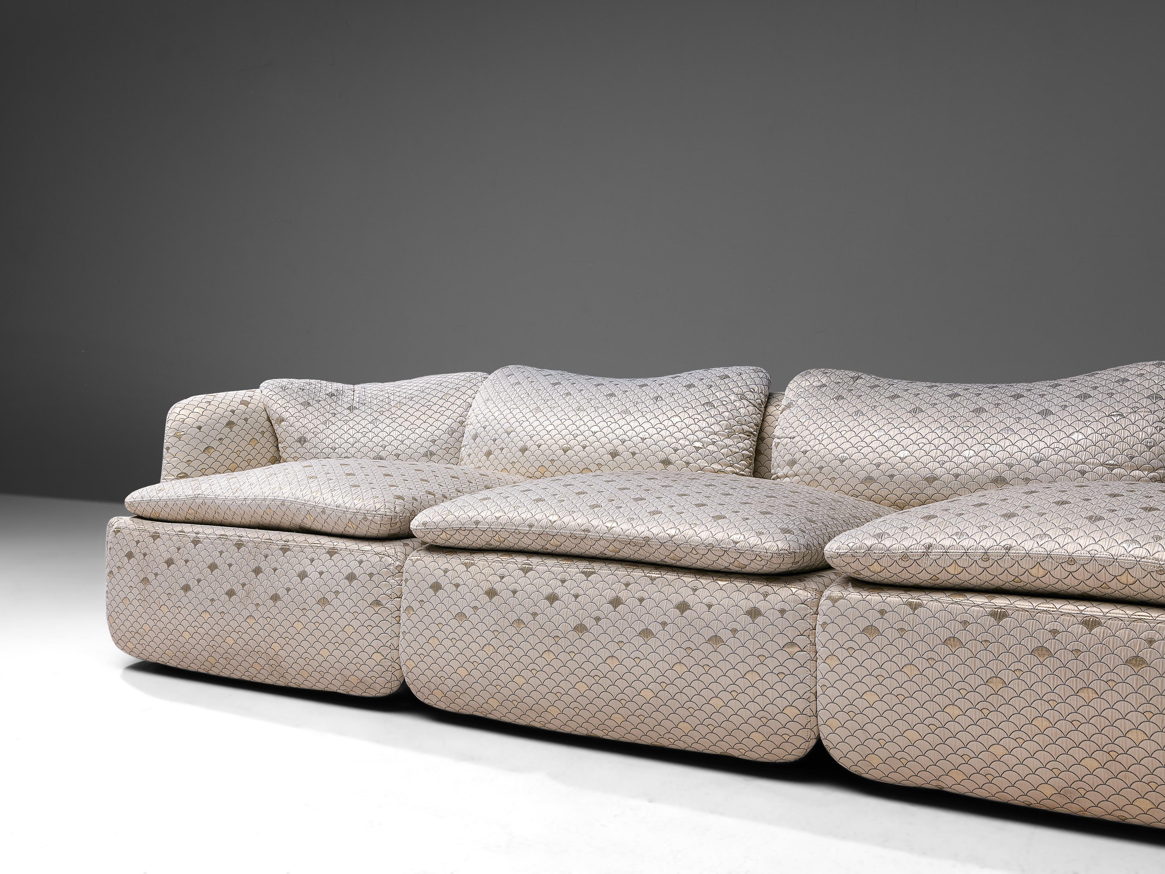 Mid-Century Modern Alberto Rosselli for Saporiti 'Confidential' Corner Sofa