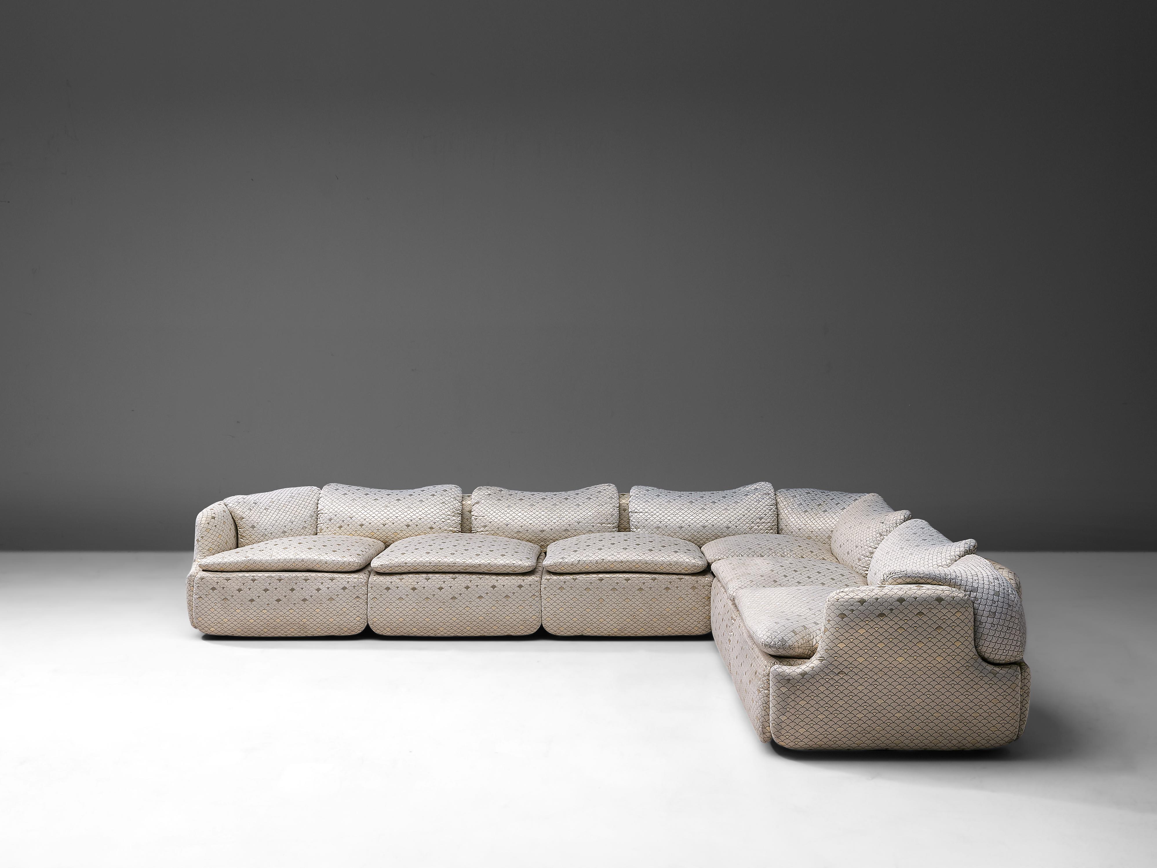 Late 20th Century Alberto Rosselli for Saporiti 'Confidential' Corner Sofa
