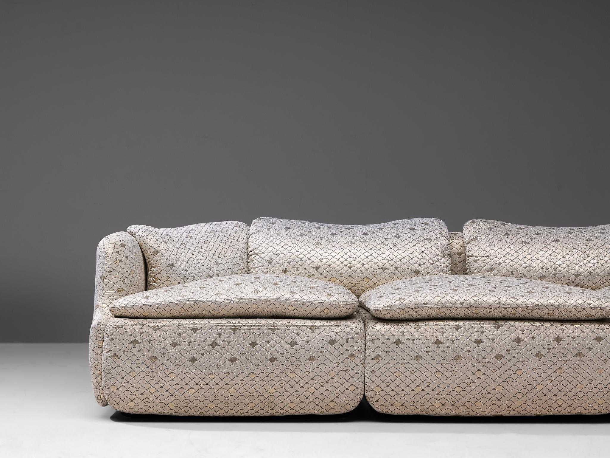 Italian Alberto Rosselli for Saporiti 'Confidential' Corner Sofa