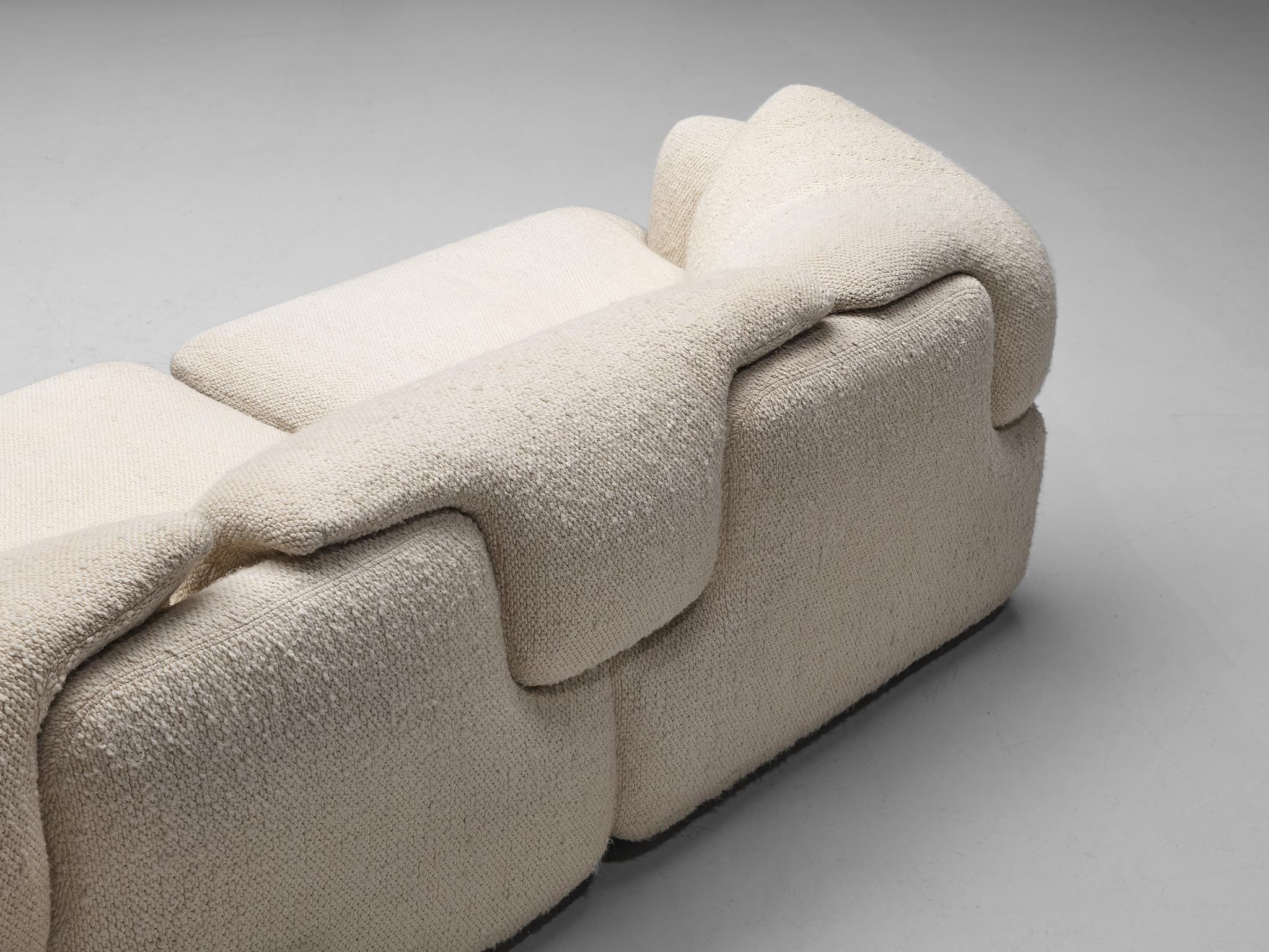 Mid-Century Modern Alberto Rosselli for Saporiti 'Confidential' Corner Sofa with Ottoman