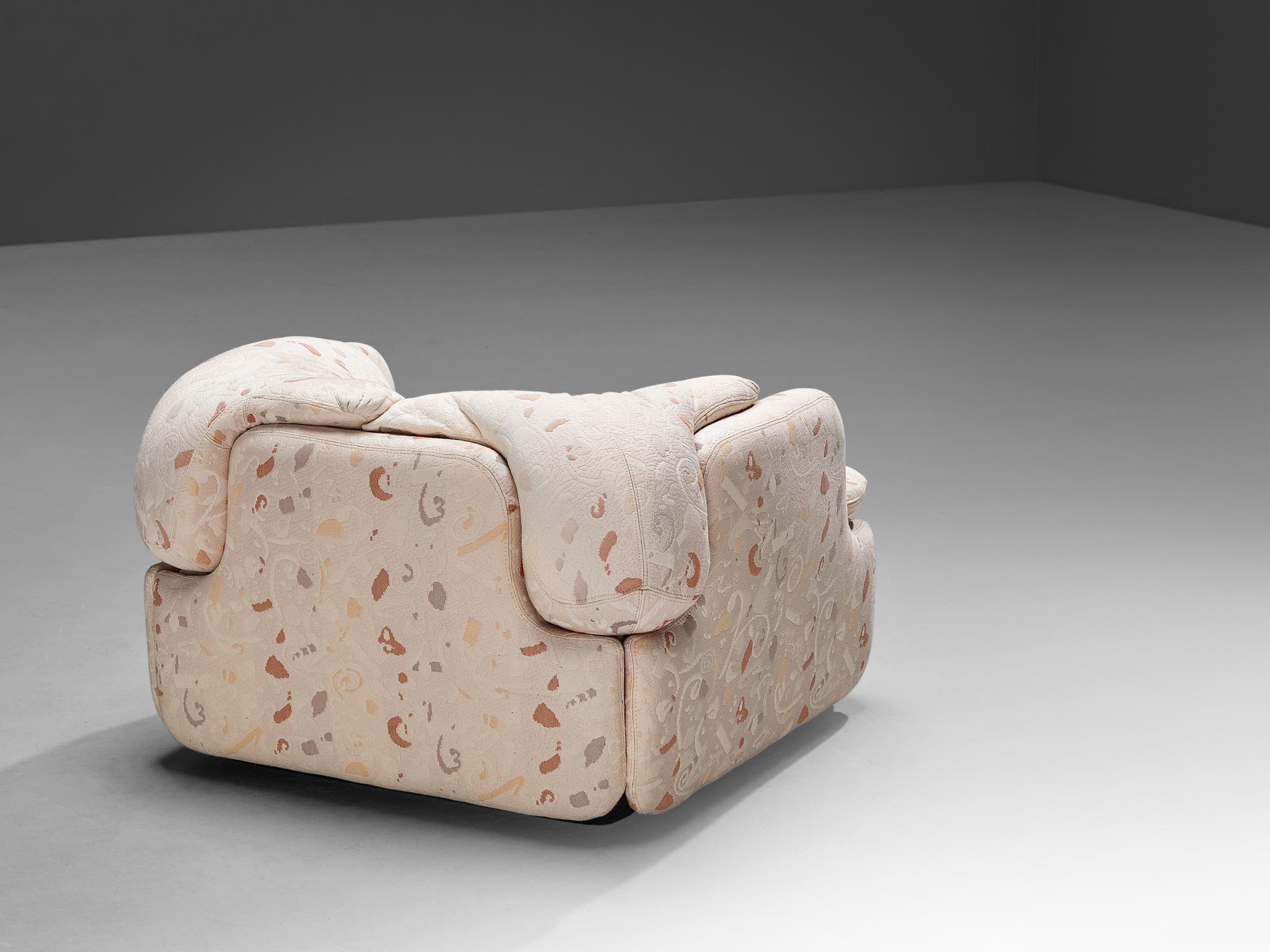 Late 20th Century Alberto Rosselli for Saporiti 'Confidential' Lounge Chair 