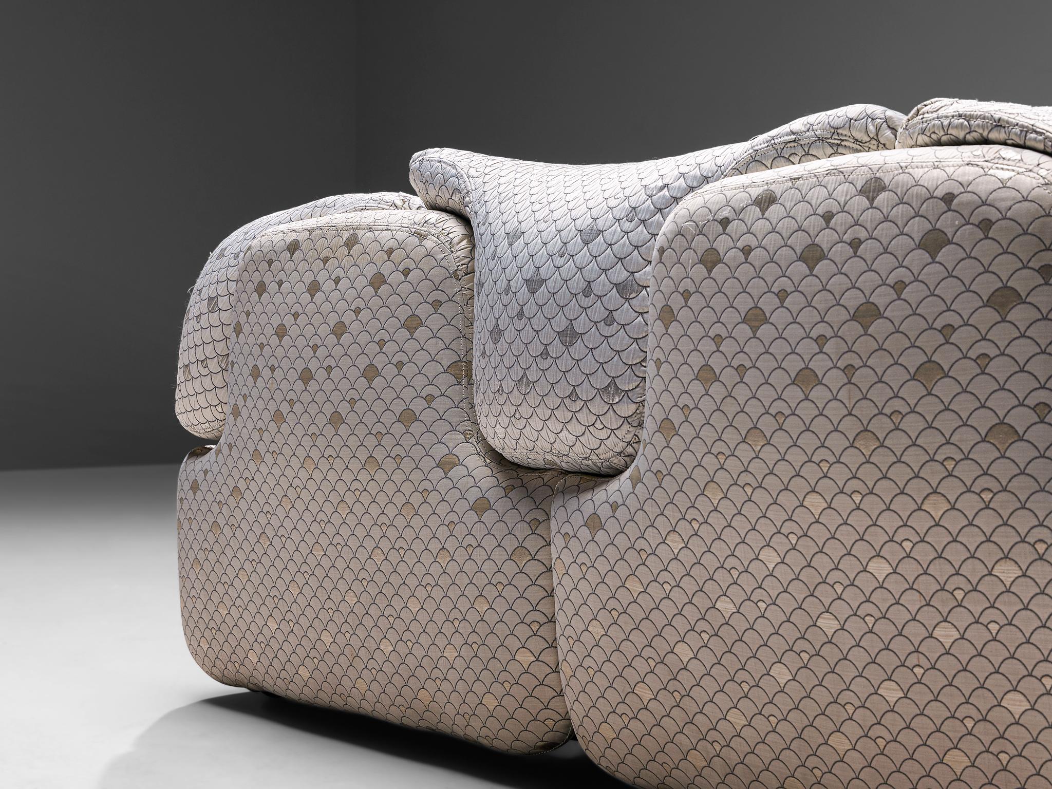 Alberto Rosselli für Saporiti: Sofa „Confidential“  (Moderne der Mitte des Jahrhunderts) im Angebot