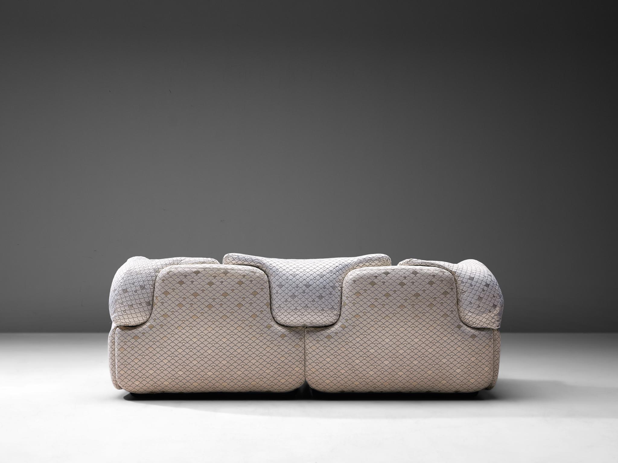 Fabric Alberto Rosselli for Saporiti 'Confidential' Sofa