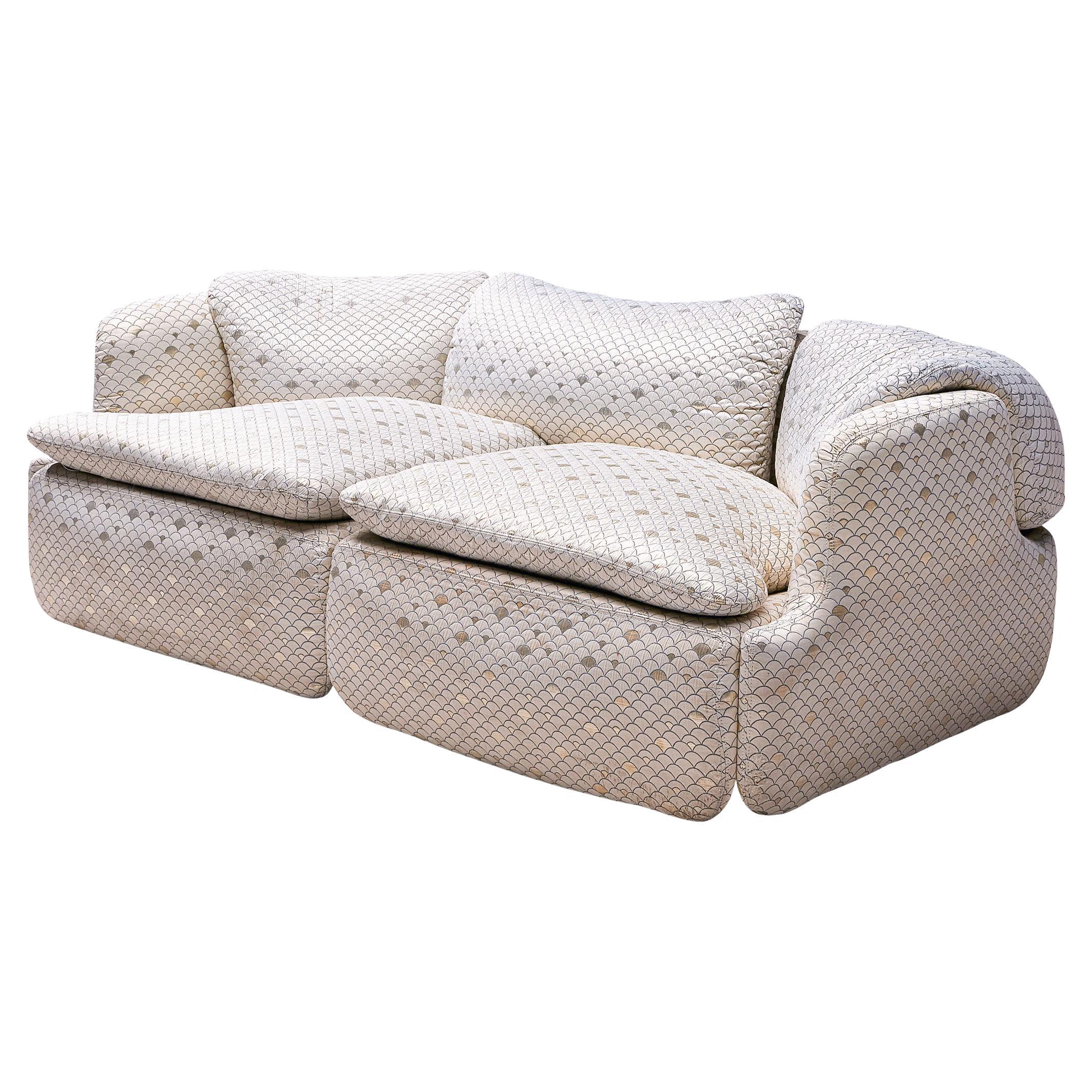 Alberto Rosselli for Saporiti 'Confidential' Sofa  For Sale
