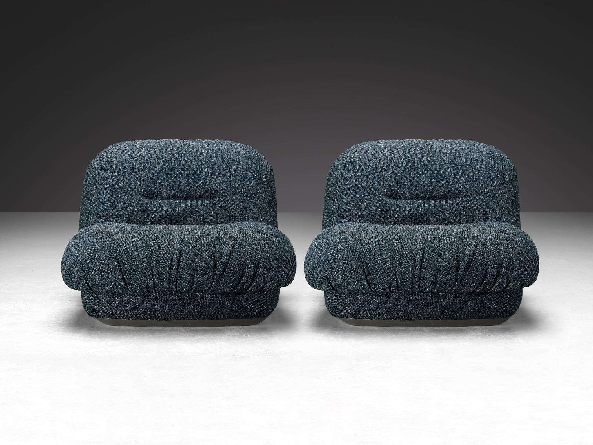 Alberto Rosselli for Saporiti 'Maxijumbo' Lounge Chairs  For Sale 2