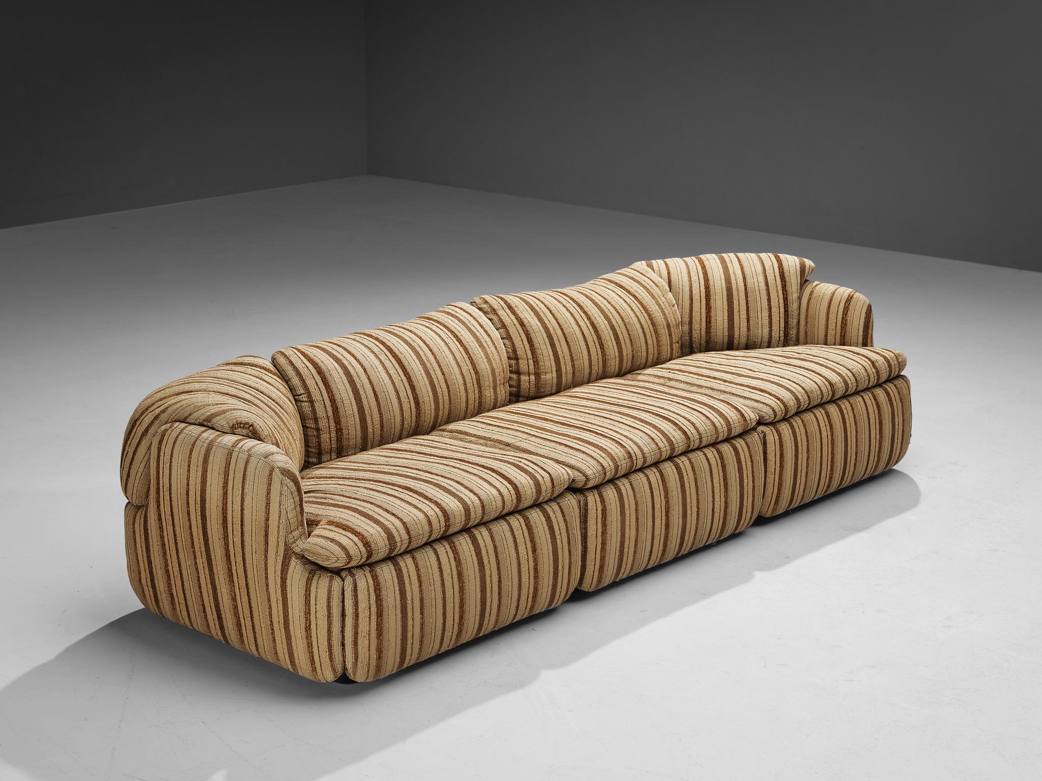 Alberto Rosselli for Saporiti Sectional 'Confidential' Sofa For Sale at