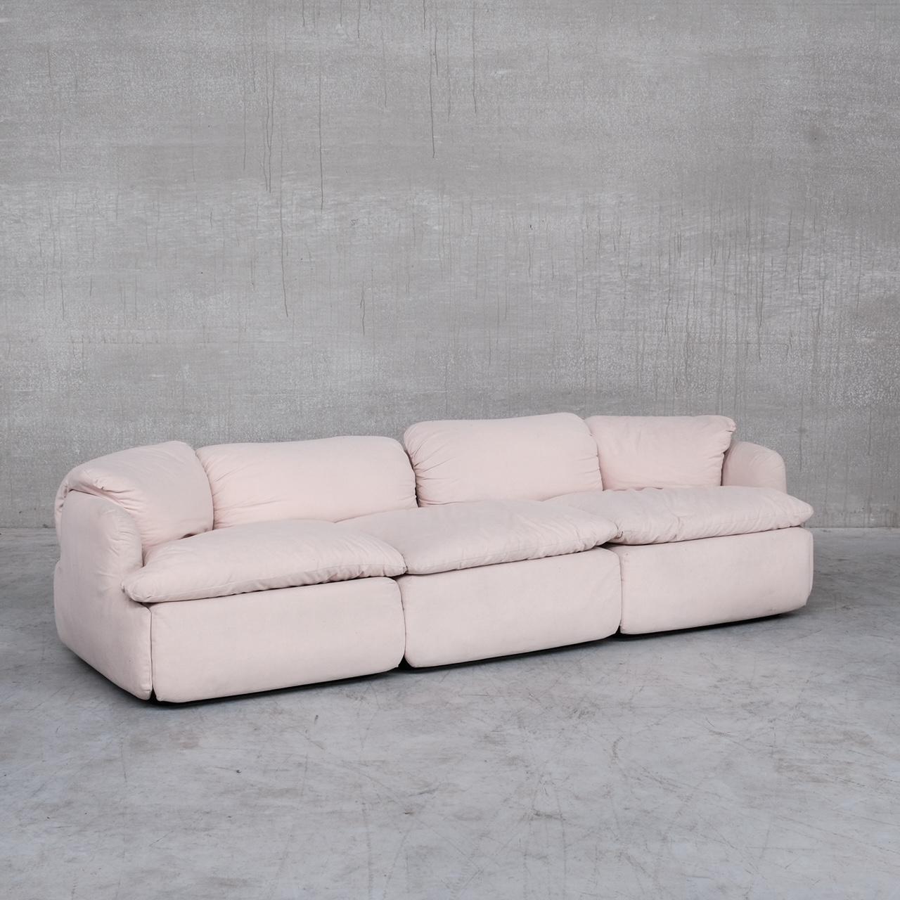 Alberto Rosselli Mid-Century 'Confidential' Three Seater Sofa for Saporiti 3