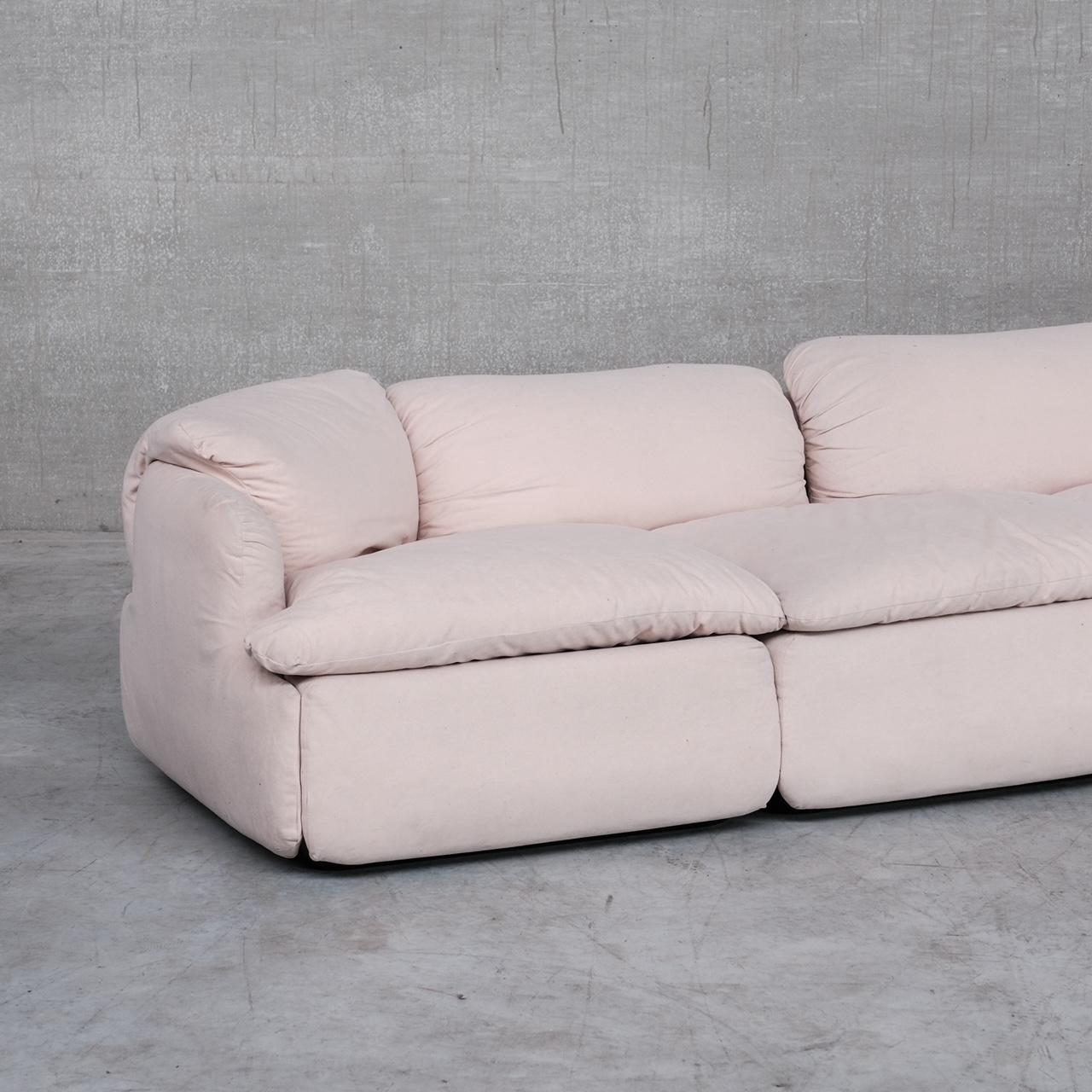 Alberto Rosselli Mid-Century 'Confidential' Three Seater Sofa for Saporiti 4
