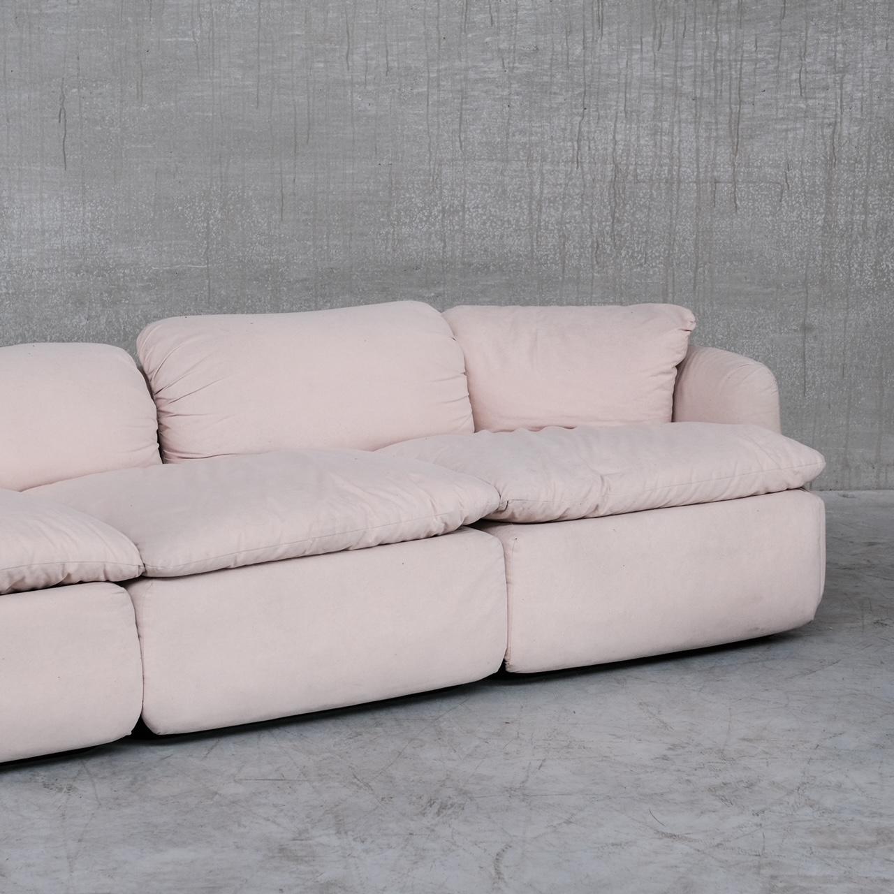 Alberto Rosselli Mid-Century 'Confidential' Three Seater Sofa for Saporiti 5