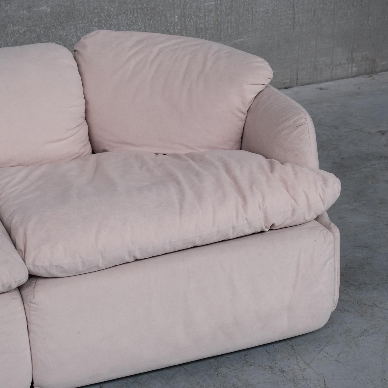 Alberto Rosselli Mid-Century 'Confidential' Two Seater Sofa for Saporiti For Sale 6