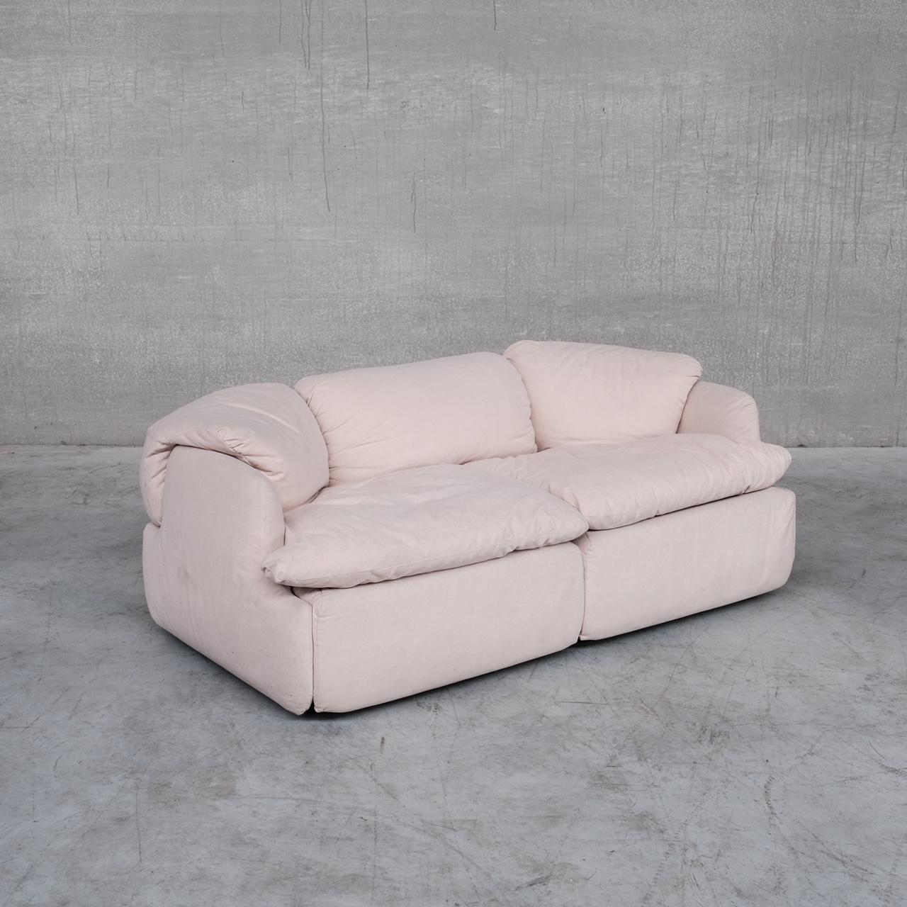 Alberto Rosselli Mid-Century 'Confidential' Two Seater Sofa for Saporiti For Sale 7