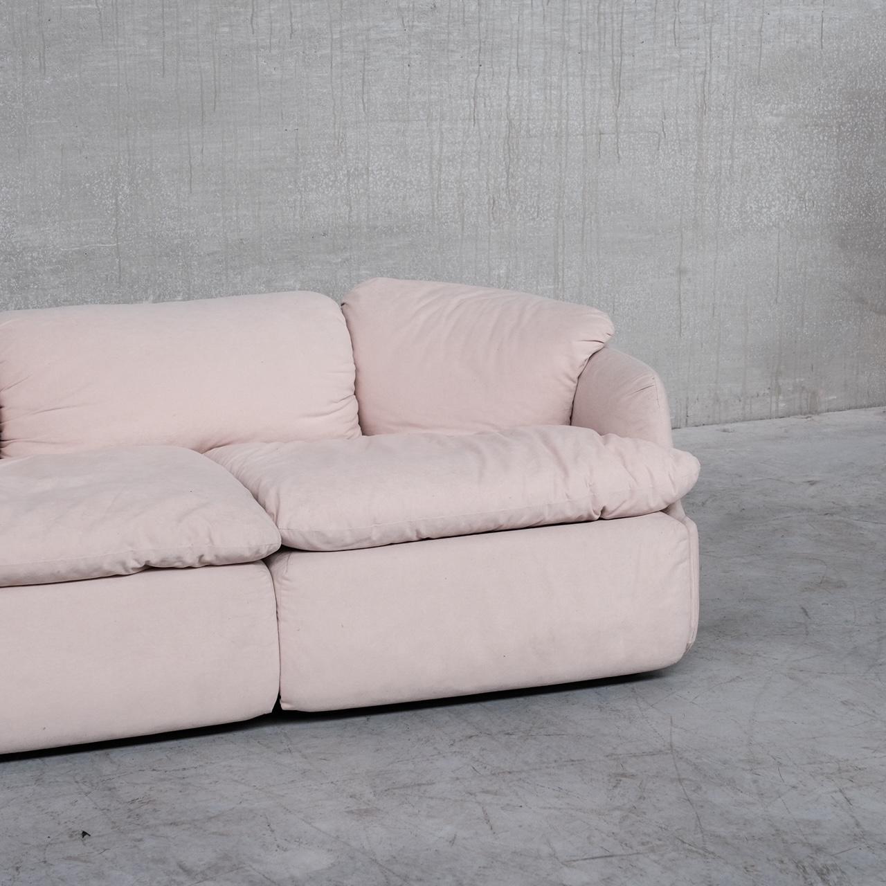 Mid-Century Modern Alberto Rosselli Mid-Century 'Confidential' Two Seater Sofa for Saporiti For Sale