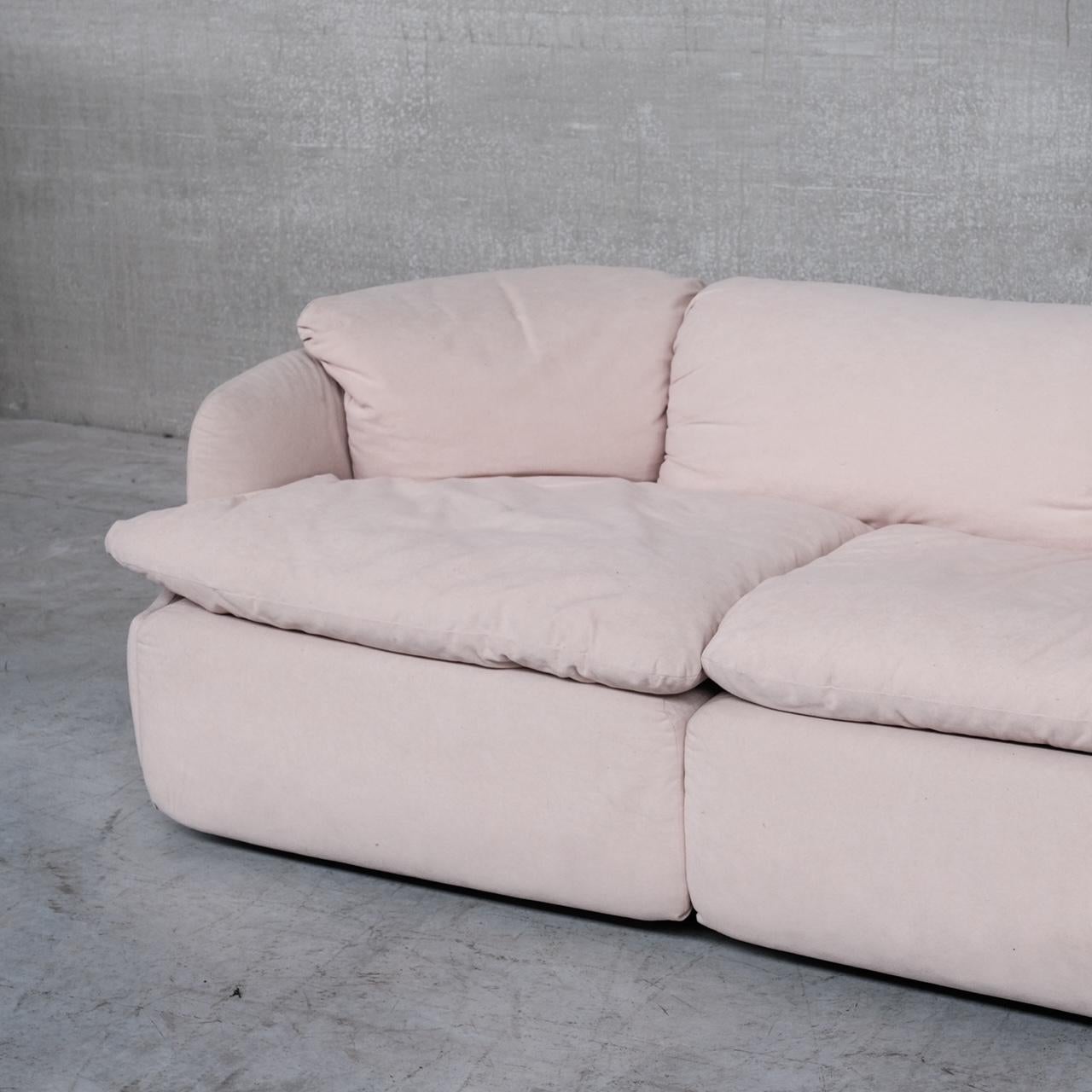 Italian Alberto Rosselli Mid-Century 'Confidential' Two Seater Sofa for Saporiti For Sale