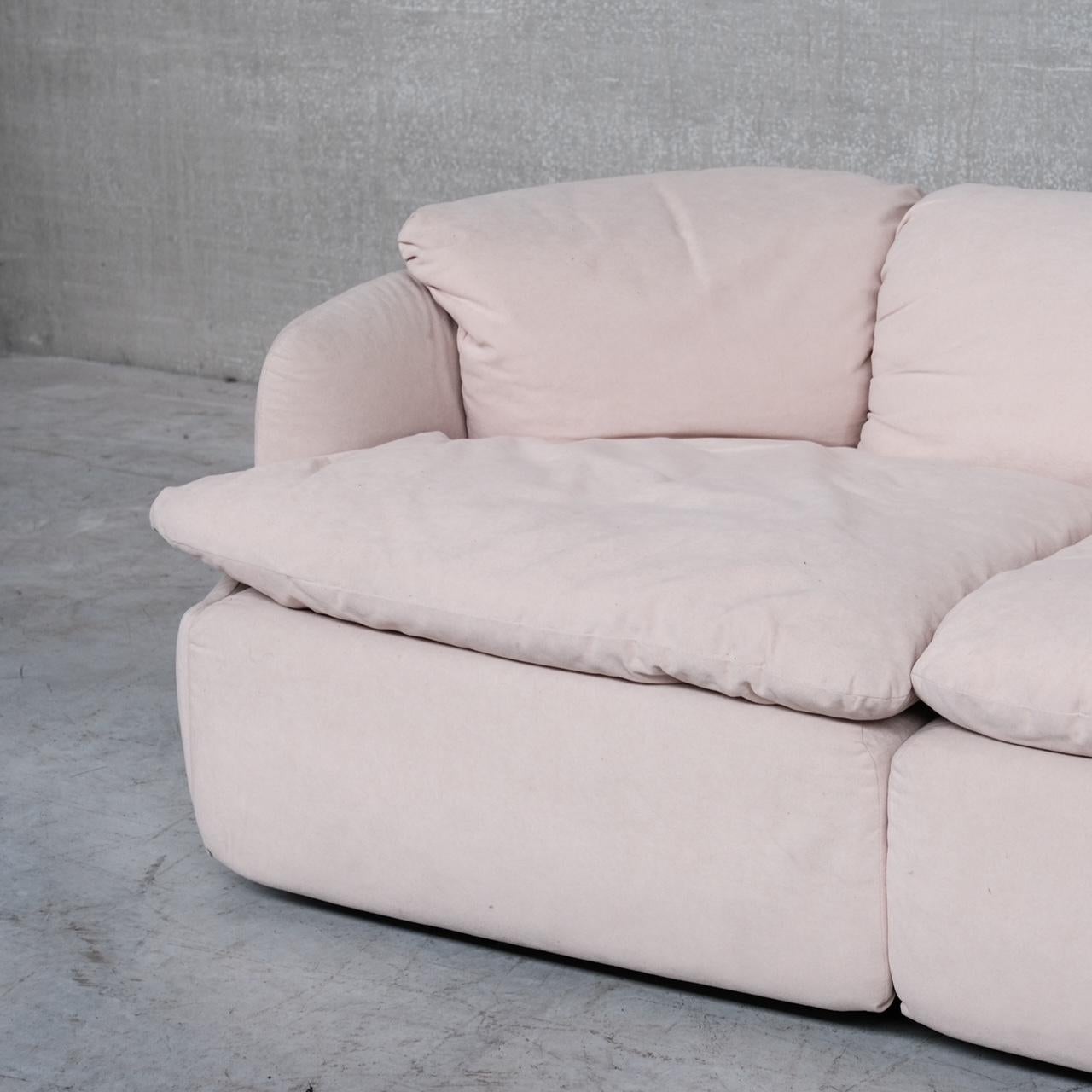 Alberto Rosselli Mid-Century 'Confidential' Two Seater Sofa for Saporiti In Good Condition For Sale In London, GB