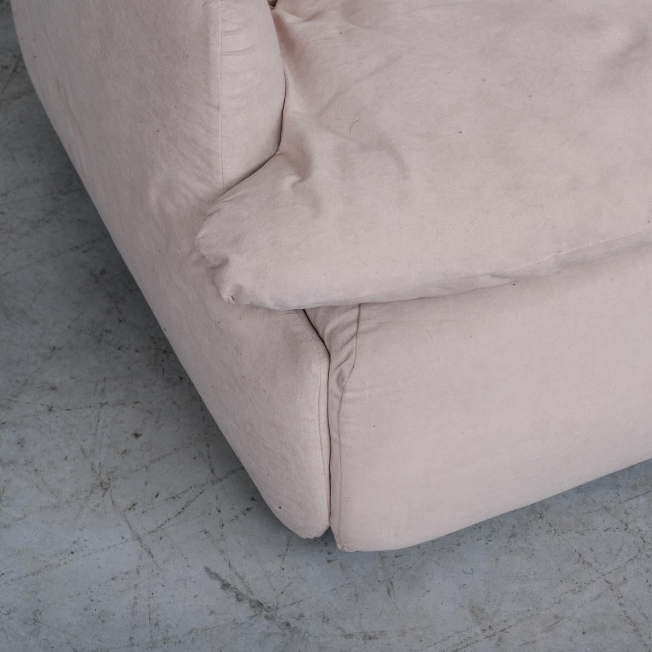 Fabric Alberto Rosselli Mid-Century 'Confidential' Two Seater Sofa for Saporiti For Sale