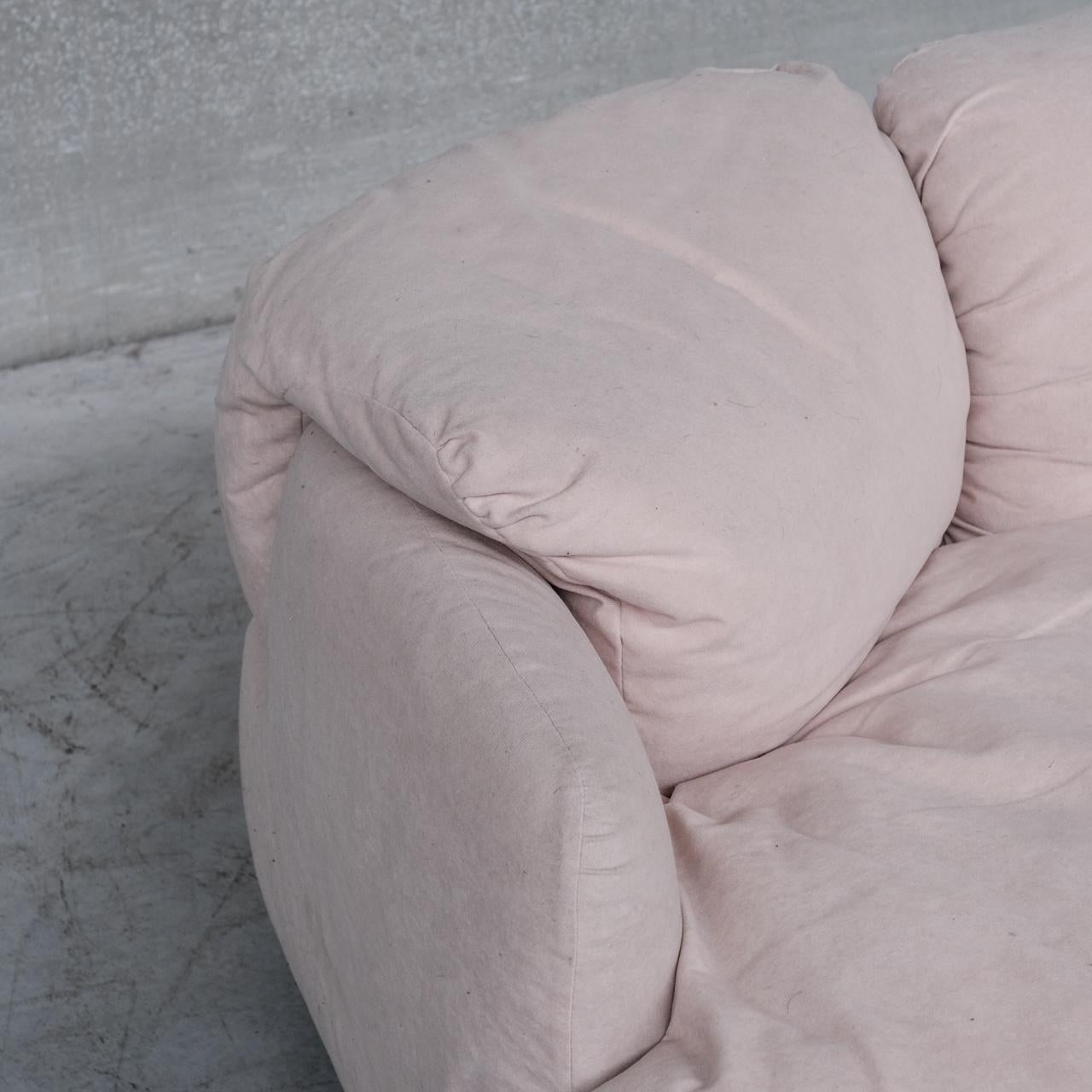 Alberto Rosselli Mid-Century 'Confidential' Two Seater Sofa for Saporiti For Sale 1