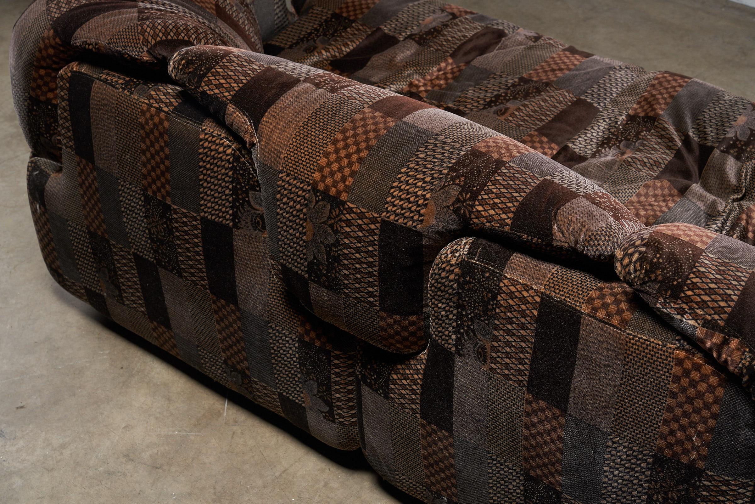Alberto Rosselli, Saporiti Confidential sofa 3 places (2- & 1 Seater) en vente 3