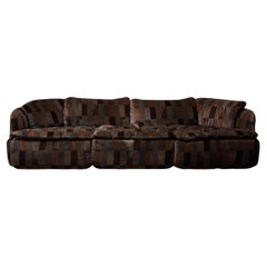 Alberto Rosselli, Saporiti Confidential Sofa mit 3 Sitzern (2- und 1 Sitzgelegenheiten)