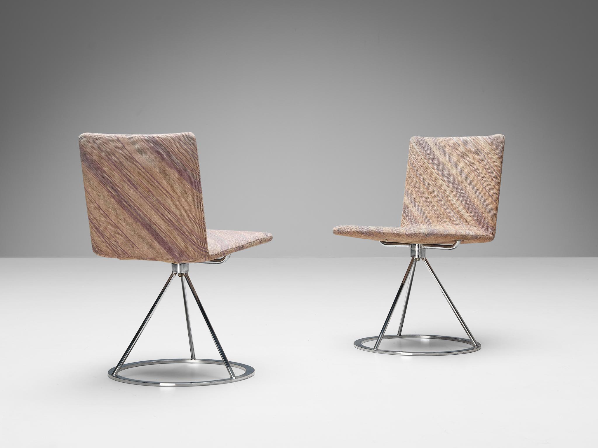 Alberto Salvati & Ambrogio Tresoldi für Saporiti: Set aus zehn Stühlen „Dania“ (Stahl) im Angebot