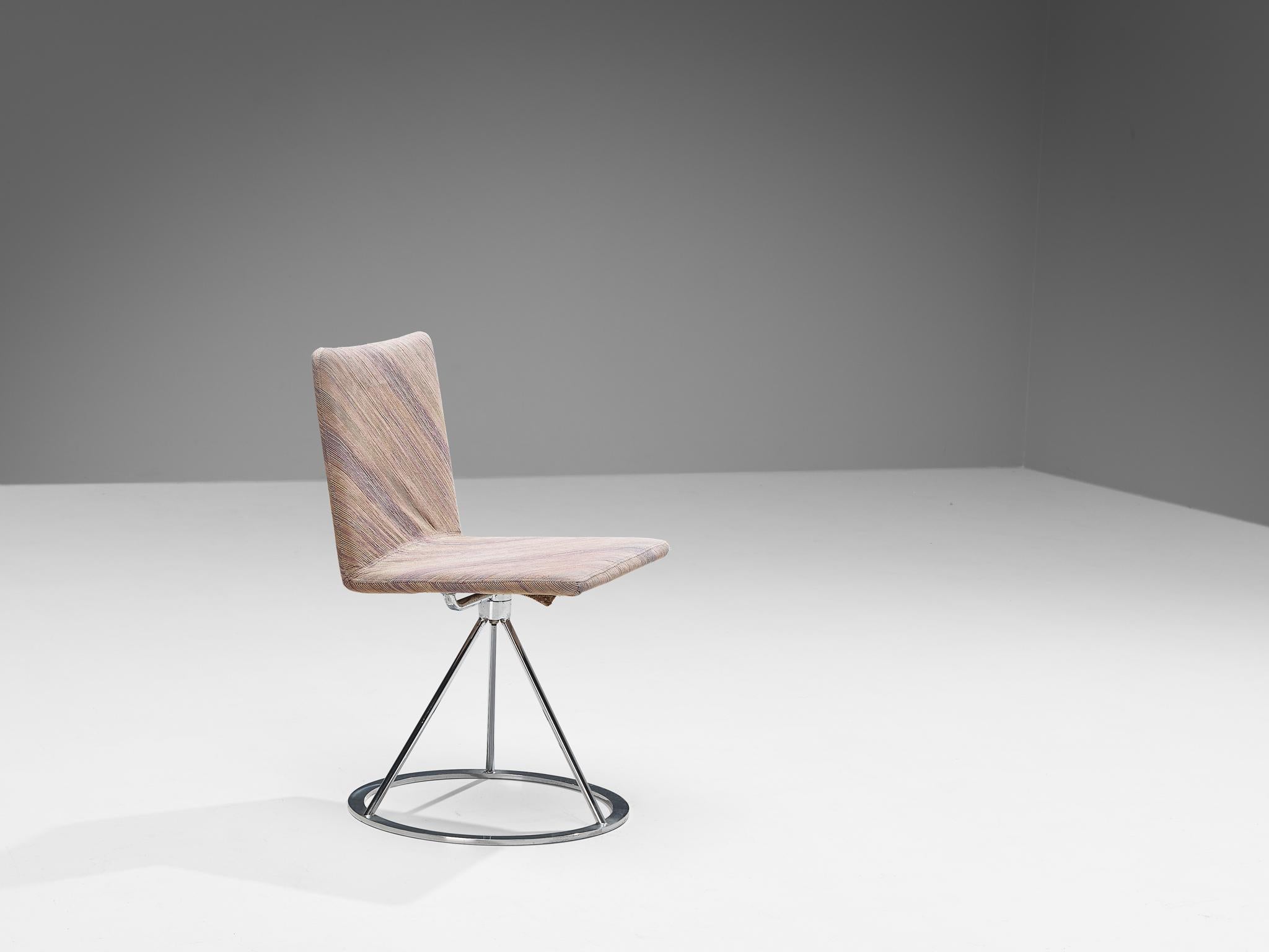 Steel Alberto Salvati & Ambrogio Tresoldi for Saporiti Set of Ten 'Dania' Chairs For Sale