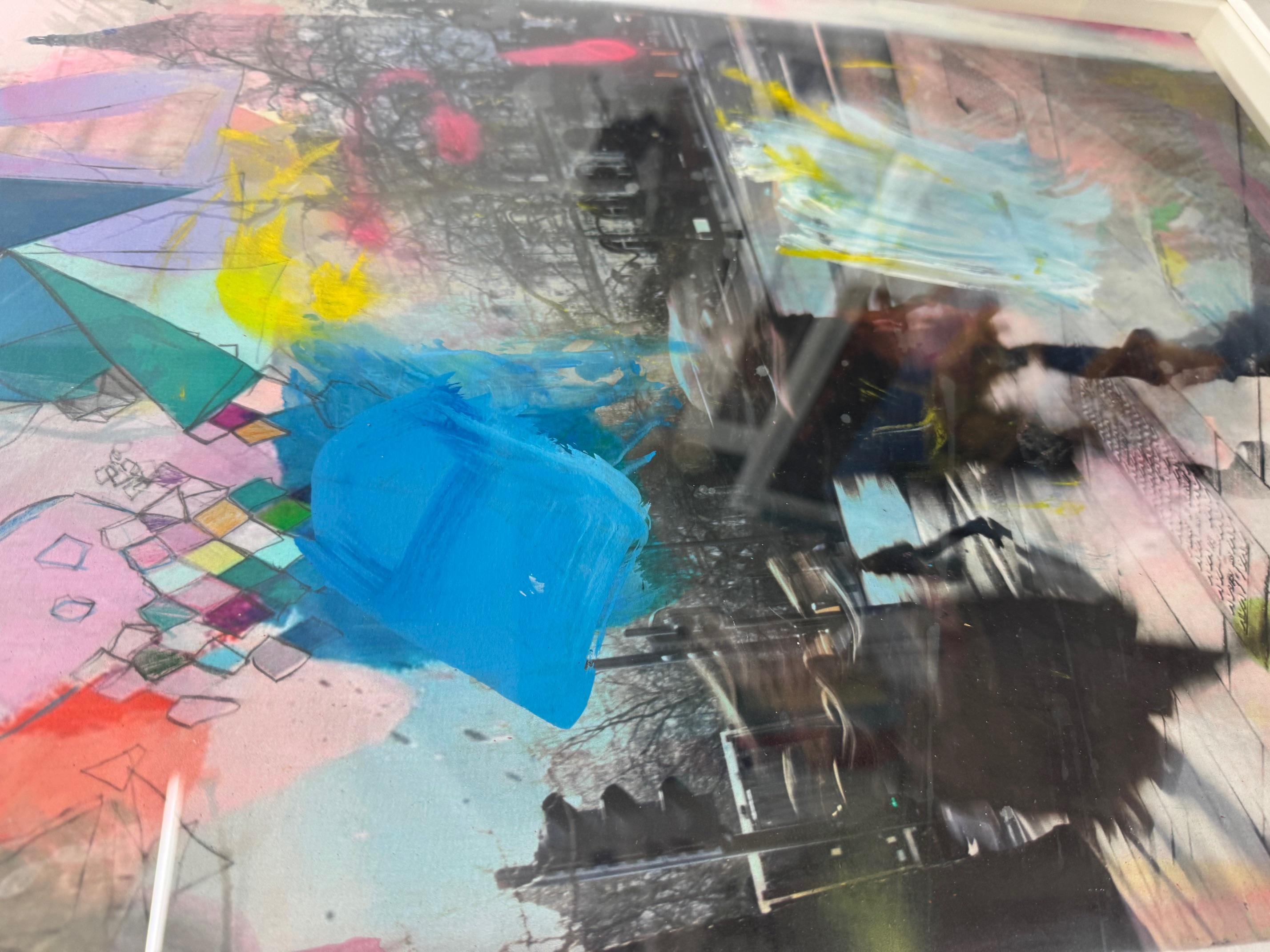 Boca Temporal - photographies, œuvres d'art contemporaines en techniques mixtes représentant une scène de rue en vente 3